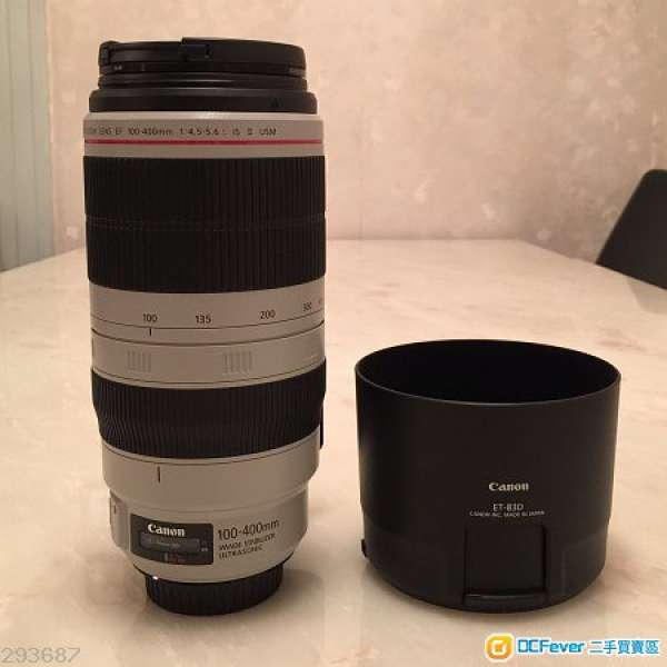 Canon EF 100-400mm 1:4.5-5.6L IS II USM (99% 新淨行貨；保養到2016年4月）