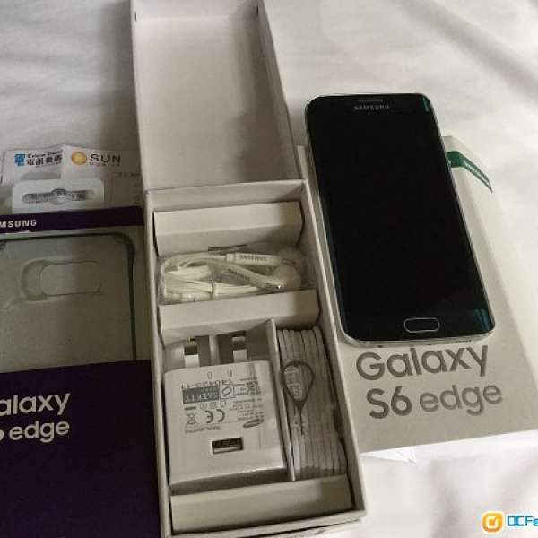 Samsung galaxy s6 edge 64gb silver green 99.9