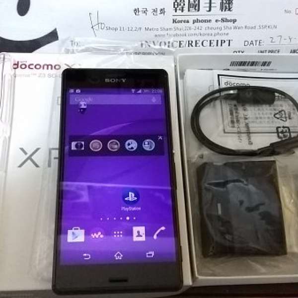 27/5買 Docomo Sony Xperia Z3 SO-01G SO01G （内置國際語言 32GB 4G)