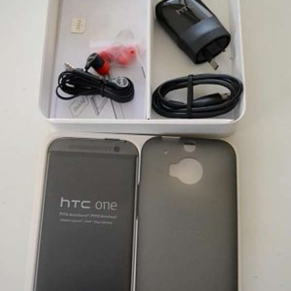 HTC One M8 灰色 (95%新, 行貨有保)