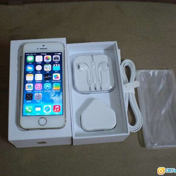 95% 新 Apple iPhone 5s 16GB 金色  行貨機zp機