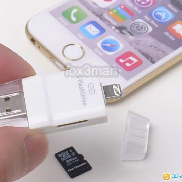 iPhone 6 Plus 專用 i-Flash Drive micro sd card reader 直接播放讀寫影片 ios 8.1.3