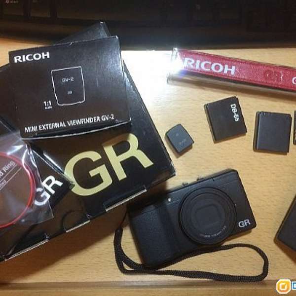 Ricoh GR 90% new 連紅圈紅頸帶 view finder (GV-2) 三粒電 叉機