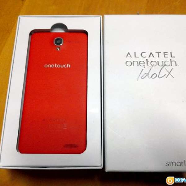 Alcatel One Touch Idol X 紅色背 九成新