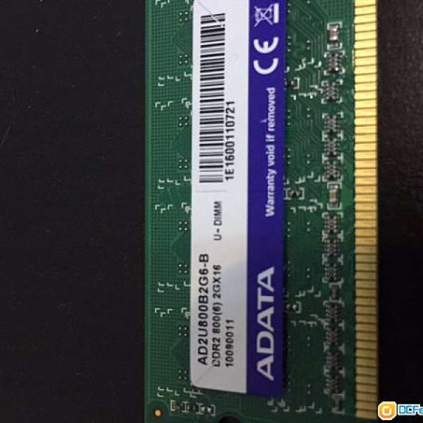 ADATA 2G DDR2 800 RAM