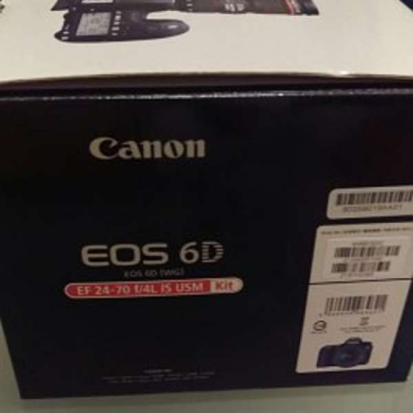 100% 全新 Canon 6D 24-70 kit set