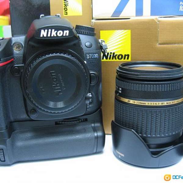 放逾95%新行貨過保NIKON D7000連原廠直到及TAMRONAF18-250鏡全套=$4200