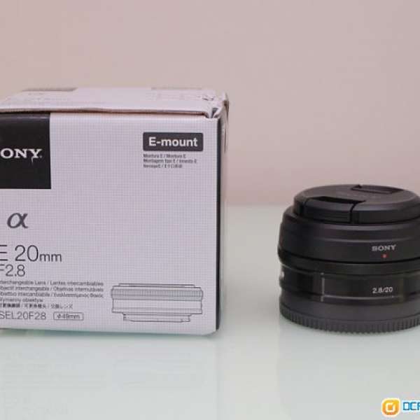 Sony SEL20F28 20mm f2.8 餅鏡(黑色)