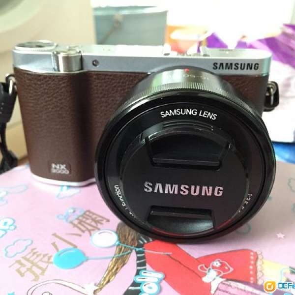 samsung nx3000 啡色 水貨 kit set 99%新 連閃光燈