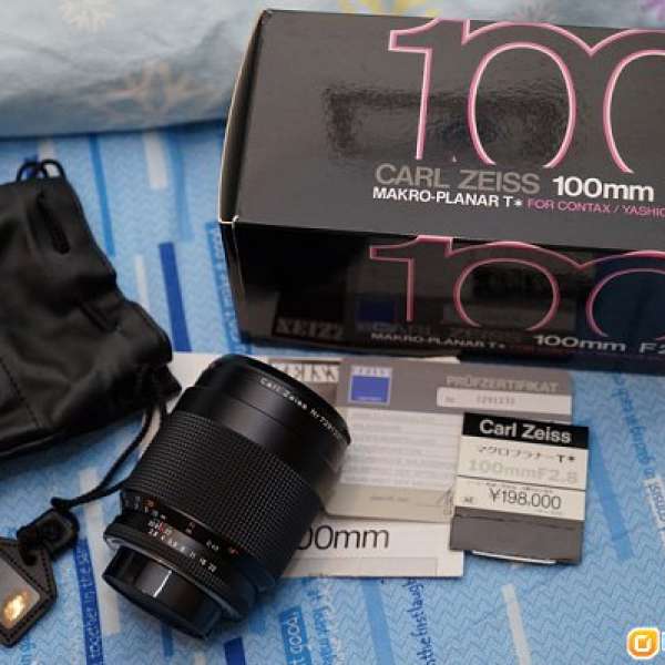 罕有全套 Contax Carl Zeiss 100mm f2.8 Macro for Sony A7 Canon Nikon M43