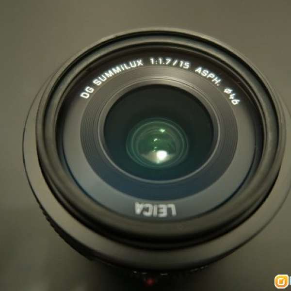 黑色 Panasonic LEICA DG SUMMILUX 15mm / F1.7 ASPH for M4/3