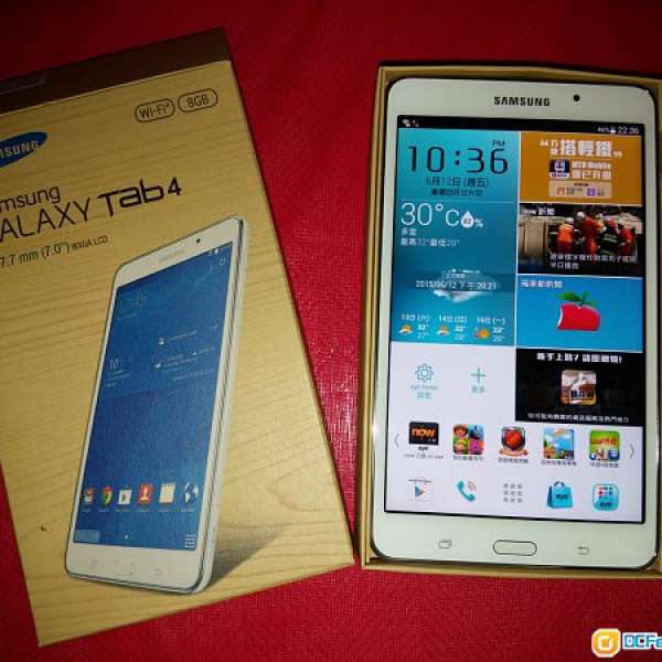 99.99% New Samsung Galaxy Tab 4 WIFI (SM-T230) 行貨 (PCCW贈品)