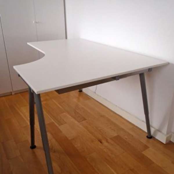 80% new Ikea Galant table (white color)