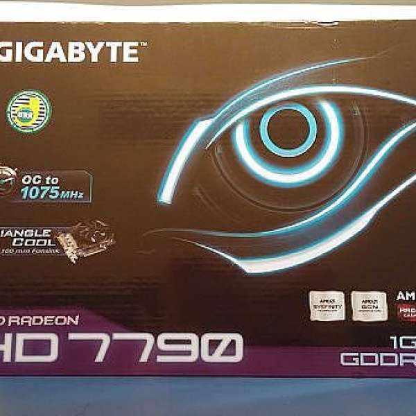 GIGABYTE 7790 OC 1G 有單保盒