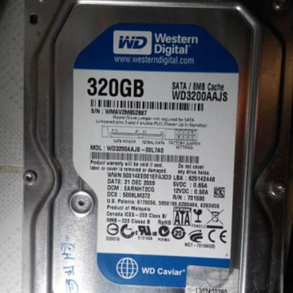 WD 320GB HDD 正常