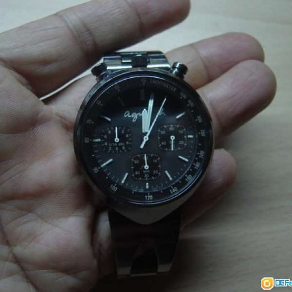 代友出售 新淨 AGNES B 六針 夜光 計時 手錶,只售HK$700(不議價,原價HK$2400)