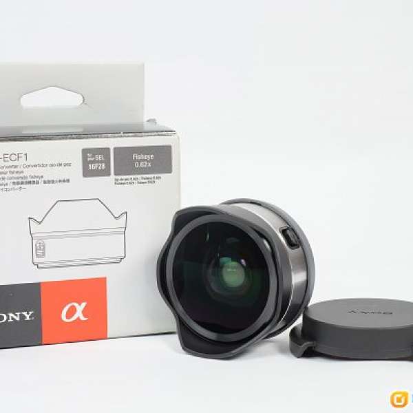 95% Sony VCL-ECF1 Fisheye Lens 可接駁m43 14mm f2.5 len用
