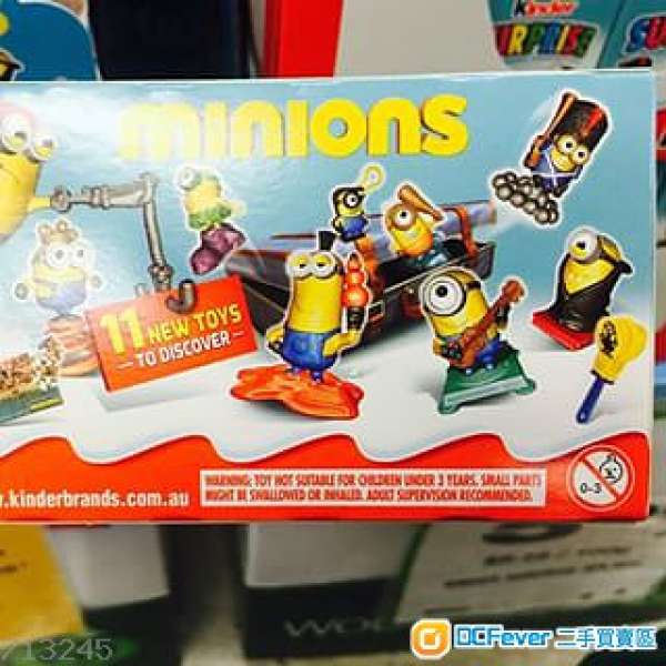 澳洲限量版Minions (壞蛋獎門人) TICTAC糖 + KINDER出奇蛋