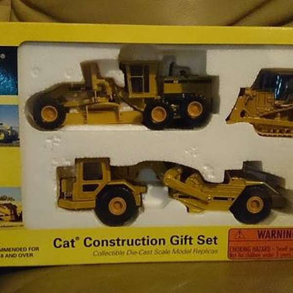 原廠三部工程車 NORSCOT CAT Construction Gift Set 1:64
