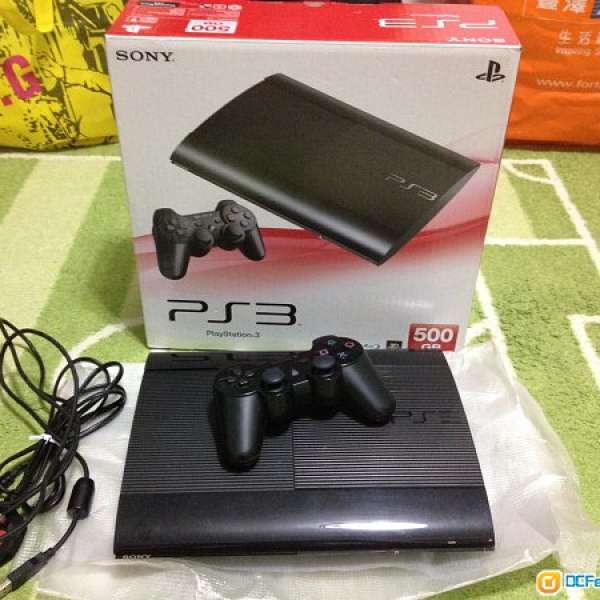 黑色行貨PS3 Super silm 500GB 送11隻遊戲