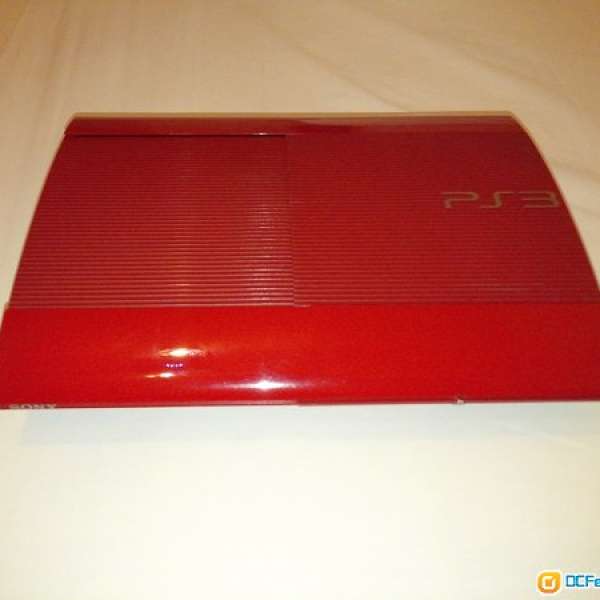 PS3 主機紅色 super slim 500gb X連15隻遊戲新淨全套出售