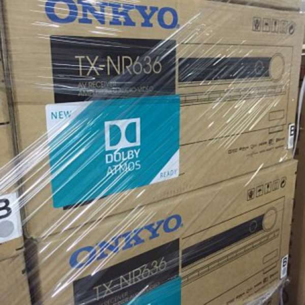 全新進口貨onkyo Tx-nr636 7.2聲道 3D 4K 杜比全景聲擴音機