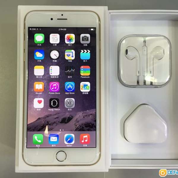 Apple iPhone 6 5.5 Plus 128GB 香港行貨 金色 *99%new !有盒全套齊！行保至 5/4/2016