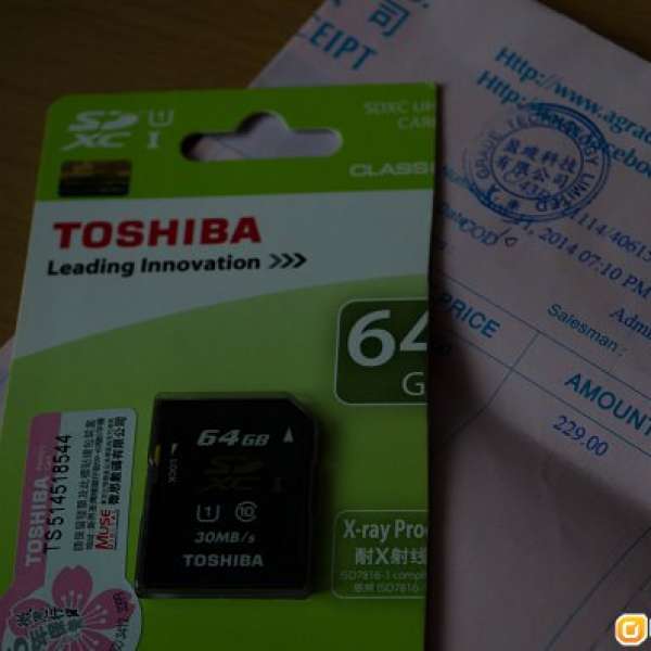 TOSHIBA SDXC I 64GB Class 10