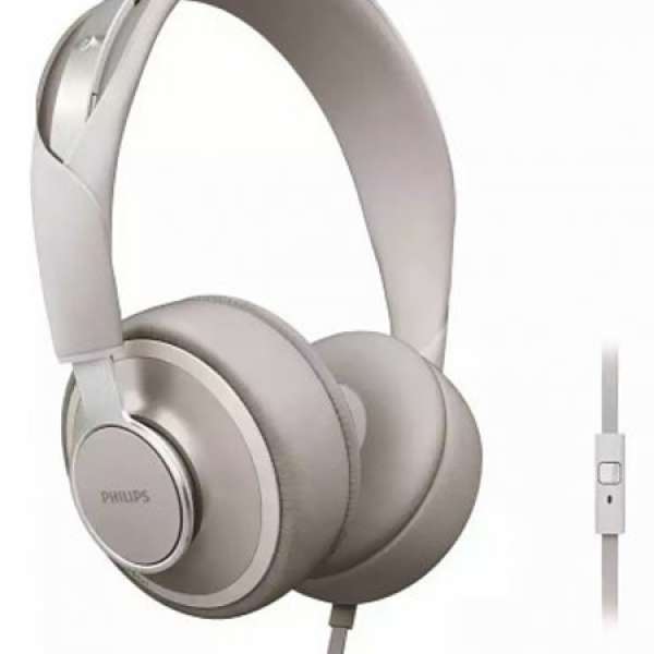出售90%新 Philips CitiScape Downtown Headphones 耳機 灰白色 handfree
