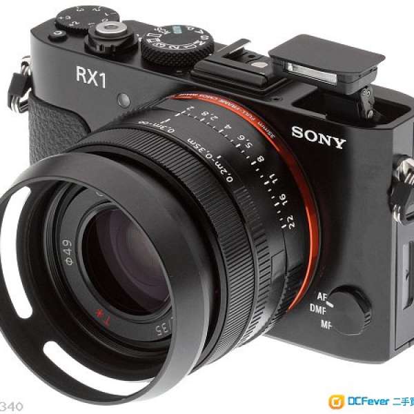 95%新Sony RX1 行貨2電+ LHP-1遮光罩+B+W49mm MRC Filter(補差價A7 II 連鏡 或 D75...