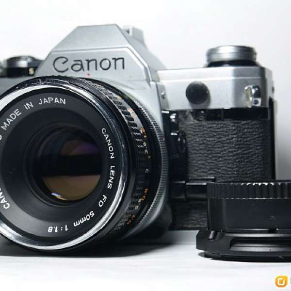Canon AE1 菲林機 + FD 50mm F1.8 銀咀...