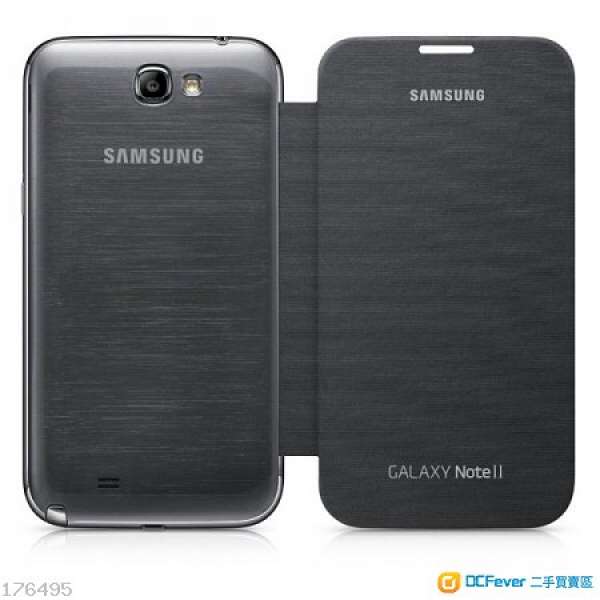 賣 全新 Samsung note 2 原廠 flip cover 蓋 殻 背蓋