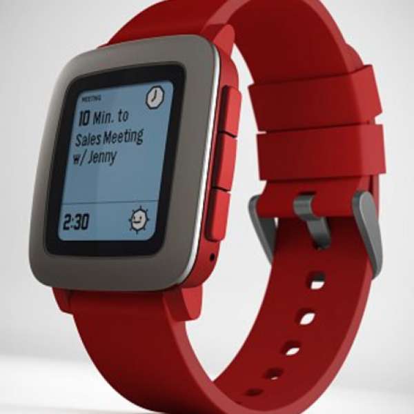 原價出售, 全新未拆封  Kickstarter Edition Pebble Time Red 紅色