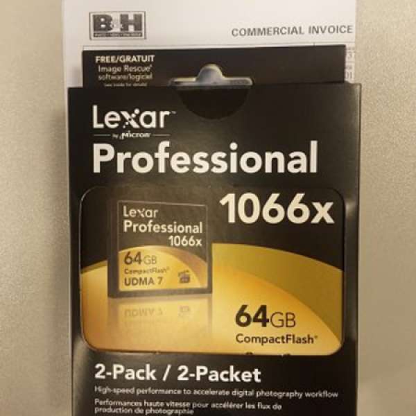 全新 Lexar CompactFlash (CF) 64GB 1066X