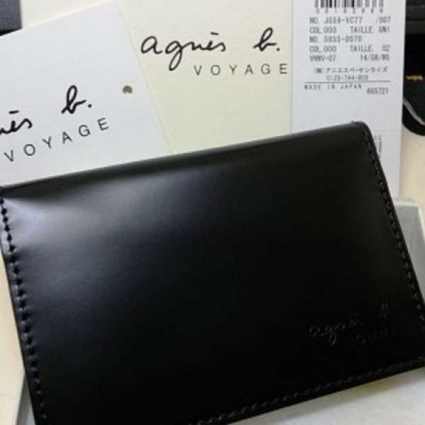 Agnes b Agnis b 牛皮 咭片 証件 八達通套 card holder L MADE IN JAPAN
