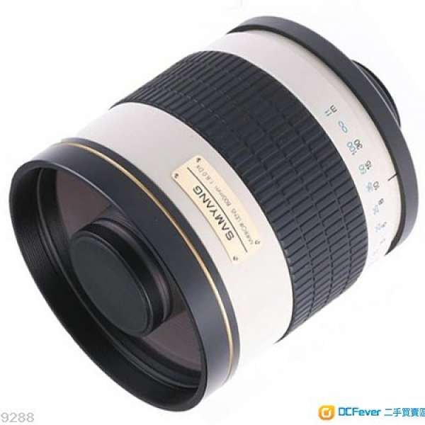 Samyang 800mm F8 反射鏡，跟2X Teleconverter及Canon EOS Mount