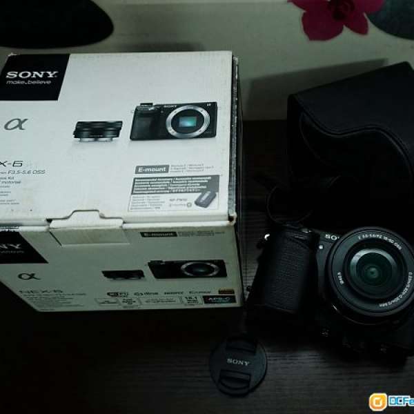 95%新 Sony NEX-6L Kit Set 16-50mm 連相機套