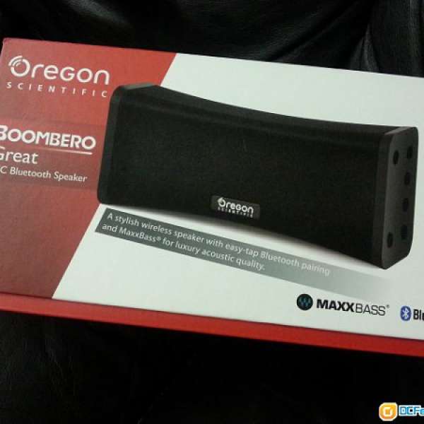 Oregon Scientific BOOMBERO Great NFC Bluetooth Speaker (Red)
