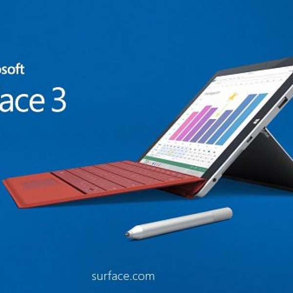 Surface 3 全新未開封 4GB ram 128GB SSD 100% NEW