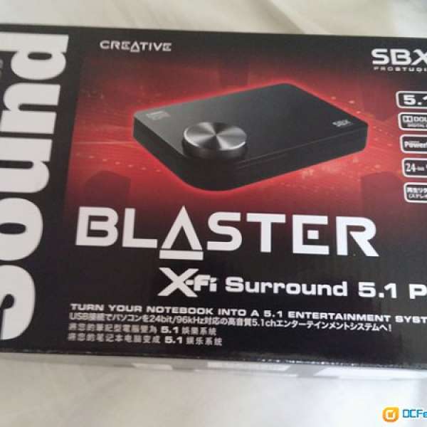 Creative Sound Blaster X-FI Surround 5.1 Pro, sound card 光纖