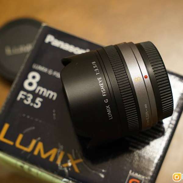Panasonic LUMIX G FISHEYE 8mm F3.5－99% New 香港行貨過保配件齊