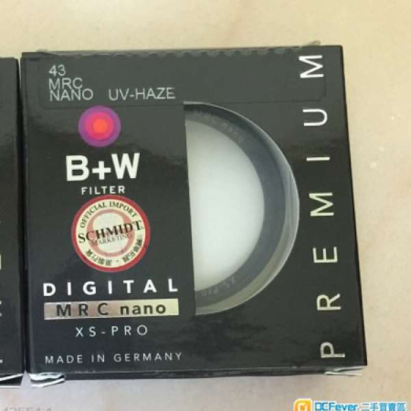B+W 43mmUV filter
