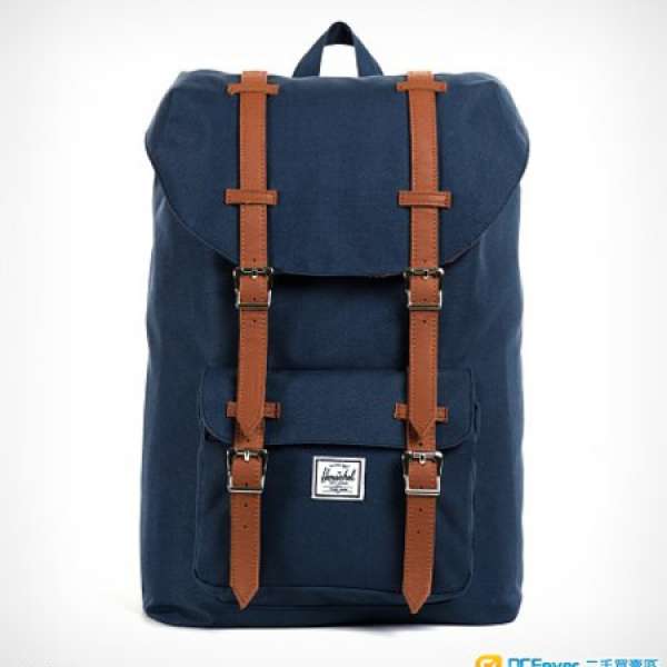 全新 美國入口 Herschel Supply Little America Mid-Volume Backpack 海軍藍 Navy