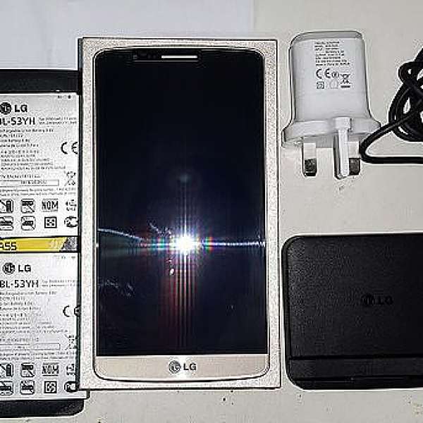 LG G3 D855 32/3GB 金色 單卡 行貨 有保 + 3粒電池 + 2充電 + 全新Mon + 全新外殼