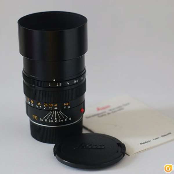 Leica M Summicron 90mm F2 Pre-ASPH E55 Lens Mint / Near New