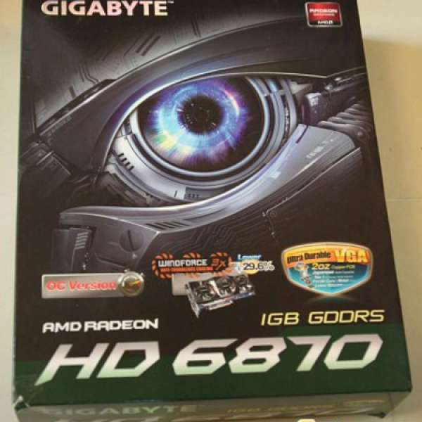 AMD GIGABYTE HD 6870 三風扇超頻版打機顯示卡3D Display Card 1GB GDDR5