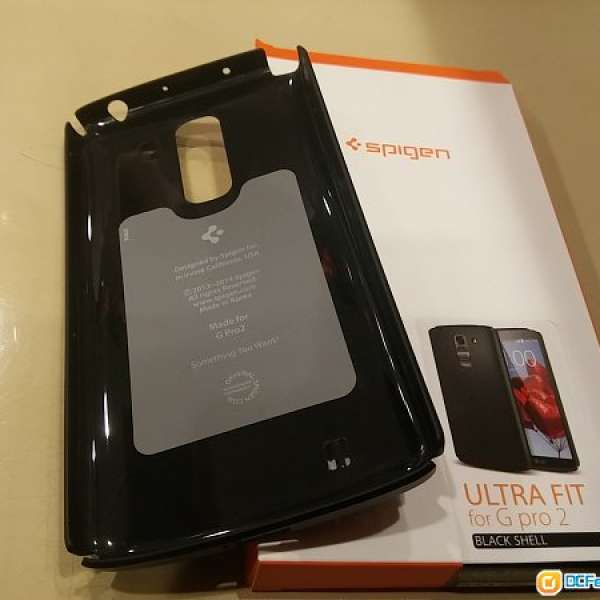 Spigen Ultra Fit Black Shell hard case for LG G pro2 D838 F350