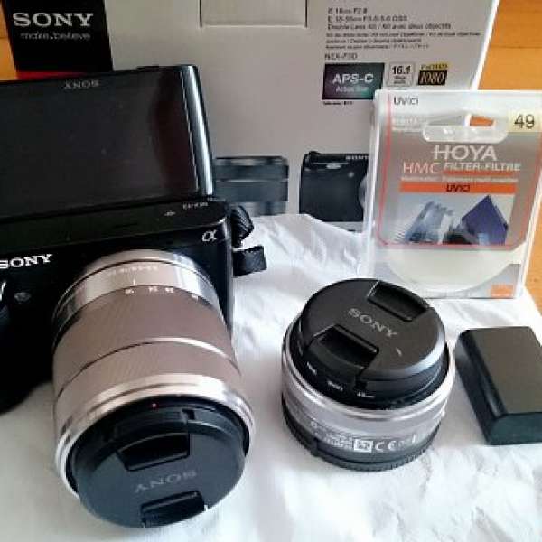 SONY NEX F3 相機鏡頭套裝 18-55mm F3.5-5.6 + 16mm F2.8