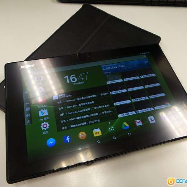 SONY Tablet Z 16GB LTE版本，黑色95%新，有盒有齊配件，已過保養5個月左右!