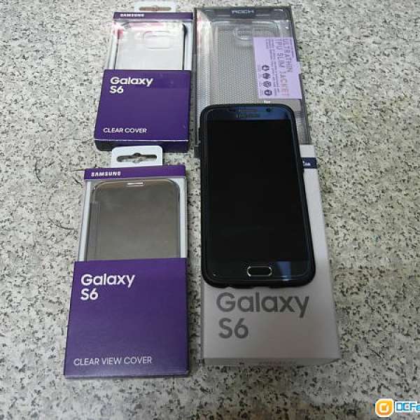 出售物品: 99.9%新 Samsung Galaxy S6 32GB 雙卡黑色正香港行貨 可交换LG G4 型號差...
